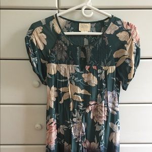 Anthropologie multicolored tunic.